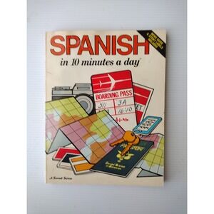 Spanish In 10 Minutes A Day By Kristine K. Kershul, Sunset Publisher, 1988, Used